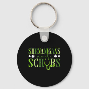Porte-clés Blagues Et Stethoscope Scrub Saint-Patrick