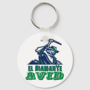 PORTE-CLÉS BLANC AVIDE OFFICIEL DE LOGO