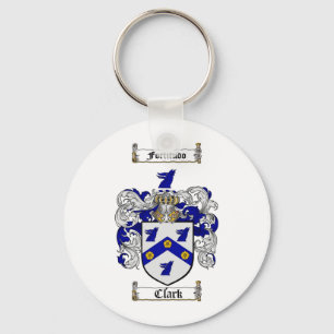 PORTE-CLÉS BLASON DE LA FAMILLE CLARK - ARMOIRIES CLARK