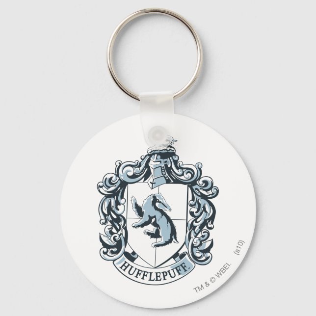 Porte-clés Blason de Poufsouffle Bleu (Recto)