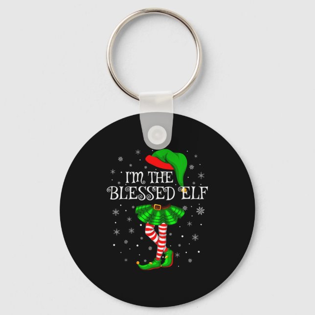 Porte-clés Blessed Elf Christmas Matching Family Women Girls  (Recto)