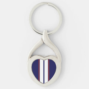 Porte-clés Bleu, blanc et rouge Classy