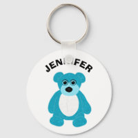 Bleu brillant Ours Teddy Graphisme Personnalisé