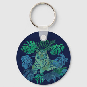 Porte-clés Bleu de la jungle