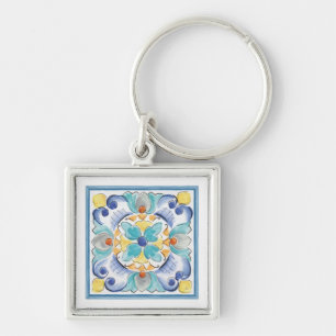 Porte-clés Bleu et jaune