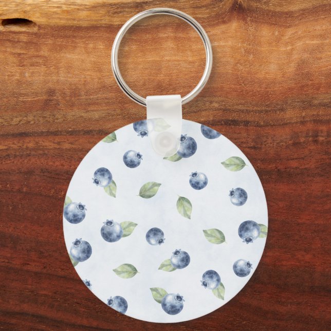 Porte-clés Bleu Myrtilles Fruit   (Recto)