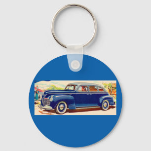 Porte-clés bleu Plymouth 1941