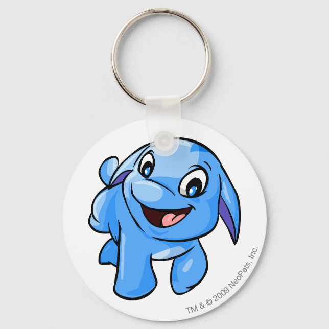 Porte-clés Bleu Poogle (Recto)