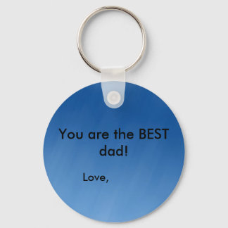 Porte-clés Bleu, Tu es LE MEILLEUR papa !, Amour,
