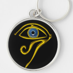 Porte-clés BLEUE TALISMAN / YEUX DE HORUS, Noir