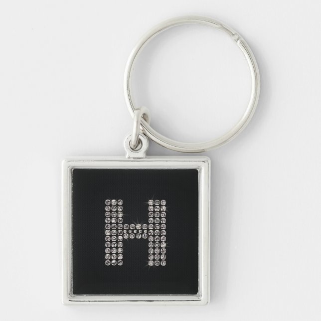 Porte-clés bling - H (Devant)
