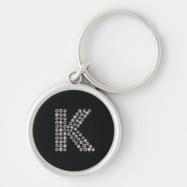 Porte-clés bling - K (Devant)