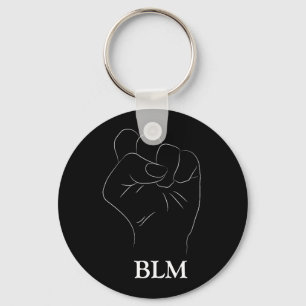 Porte-clés BLM Poing Black Lives Matt Manifestation Junetten