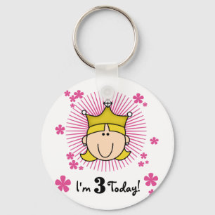 Porte-clés Blond Princess 3e Anniversaire Tshirts & cadeaux