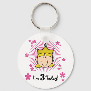 Porte-clés Blond Princess 3e Anniversaire Tshirts & cadeaux