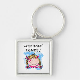 Porte-clés Blond World's Best Big Sister Gifts