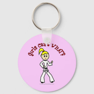 Porte-clés Blonde Karate Girl