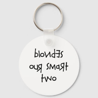 PORTE-CLÉS BLONDE NOTRE INTELLIGENT DEUX