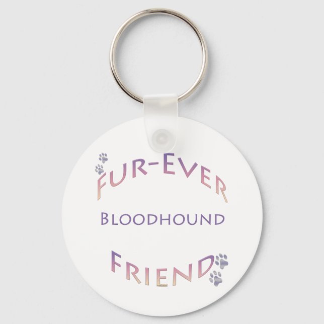 Porte-clés Bloodhound Furever (Recto)