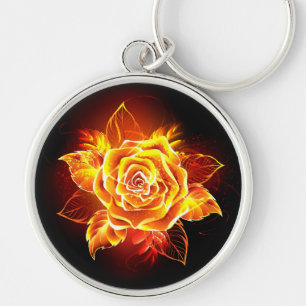 Porte-clés Blooming Fire Rose