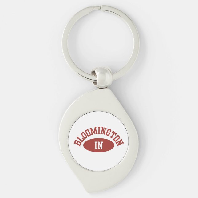 Porte-clés Bloomington Indiana Button- College Football Pin (Devant)