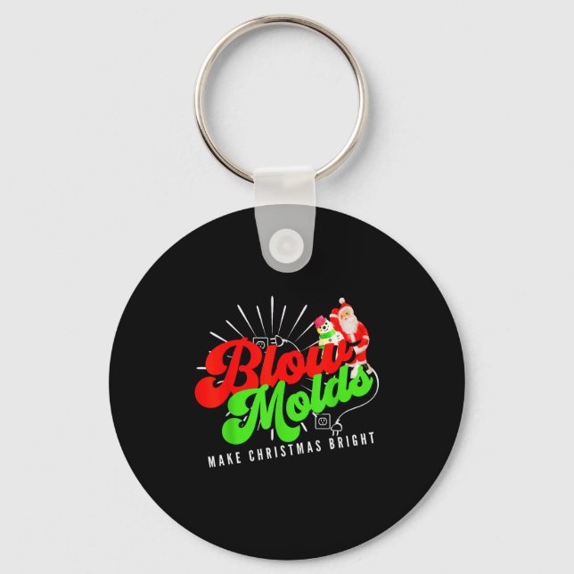 Porte-clés Blow Molds Make Christmas Bright Groovy  (Recto)
