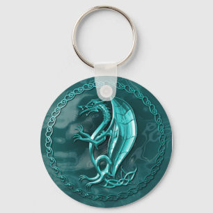 Porte-clés Blue Celtic Dragon Keychain