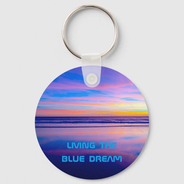 Porte-clés Blue Dream Sunset Père Noël Monica (Recto)