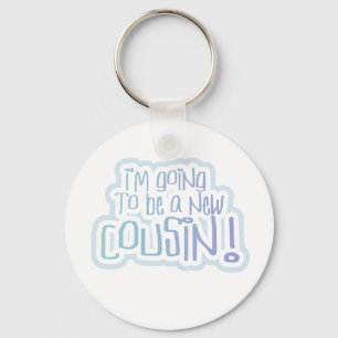 Porte-clés Blue Je vais être un Cousin