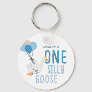 Porte-clés Blue One Silly Goose 1er anniversaire