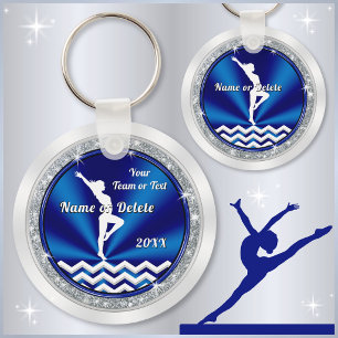 Porte-clés Blue Personnalisé Gymnastique Cadeaux pour les fil