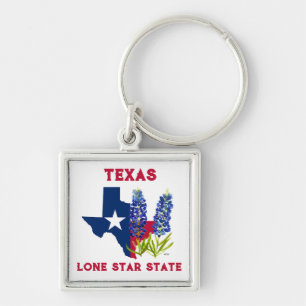 Porte-clés Bluebonnets Texas State Flowers Lupine Lone Star