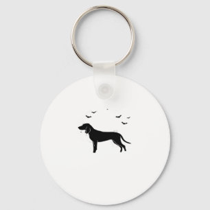 Porte-clés Bluetick Chien � Halloween Lune Silhouette Classic