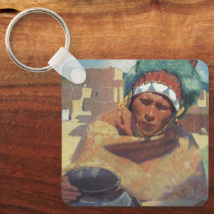 Porte-clés Blumenschein, Taos Portrait amérindien
