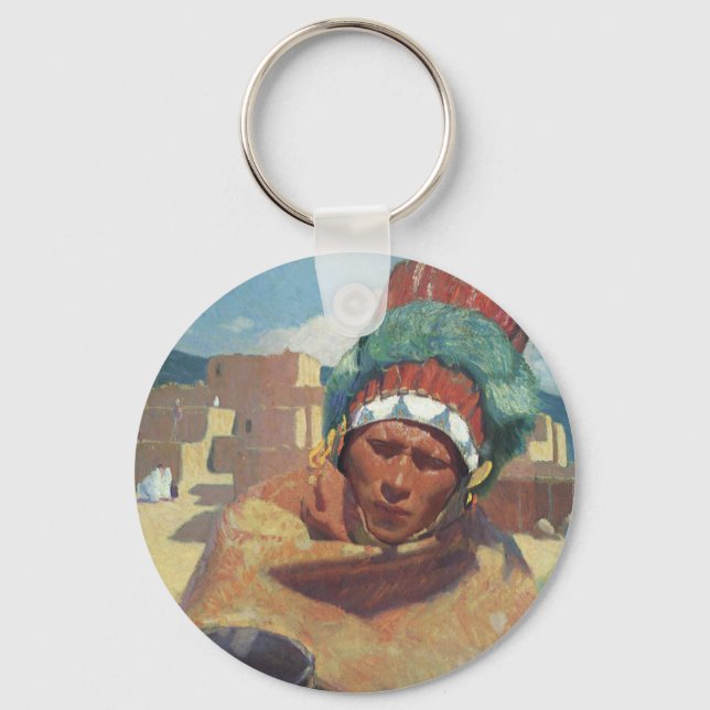 Porte-clés Blumenschein, Taos Portrait amérindien (Recto)