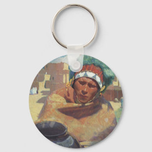 Porte-clés Blumenschein, Taos Portrait amérindien