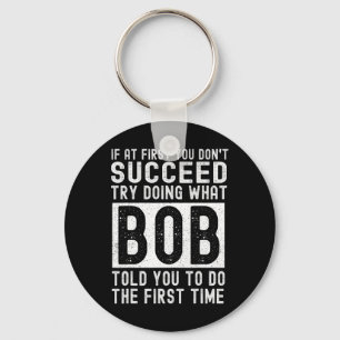 Porte-clés BOB Name Personnalisé Anniversaire Fun Christmas J