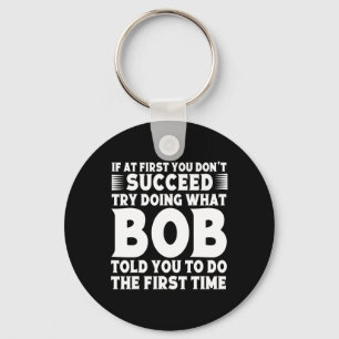 Porte-clés BOB Name Personnalisé Anniversaire Fun Christmas J