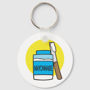 Porte-clés bocal de mayonnaise