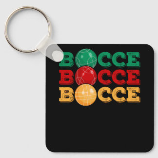 Porte-clés Bocce Ball Game passionné de pelouse Bowling Boule