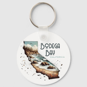 Porte-clés Bodega Bay California Souvenir Cadeau