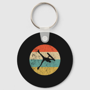Porte-clés Bodyboarder Vintage Rétro Surf Couché Bodyboard Co