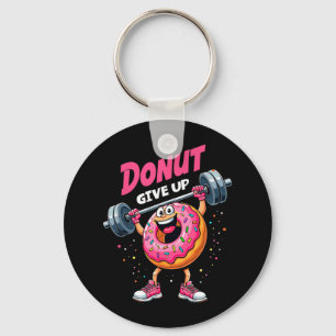Porte-clés Bodybuilder Donut Abandonner Humour Gym Entraîneme