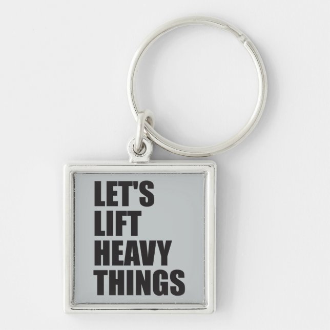 Porte-clés Bodybuilding, Powerlifting - Lift Heavy Things (Devant)