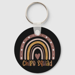 Porte-clés Boho Rainbow Chiro Squad Chiropracteur Docteur Chi