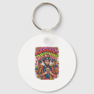 Porte-clés Boire Abraham Patriotique Rétro