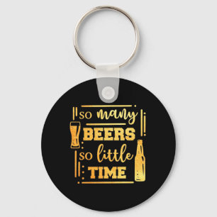 Porte-clés Boire de bière tellement de bières