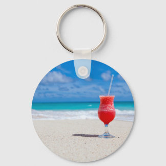 Porte-clés Boire sur la plage