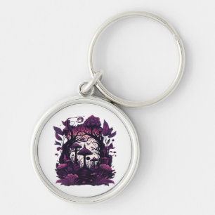 Porte-clés Bois de champignons Whimsigoth Witchy sérigraphie