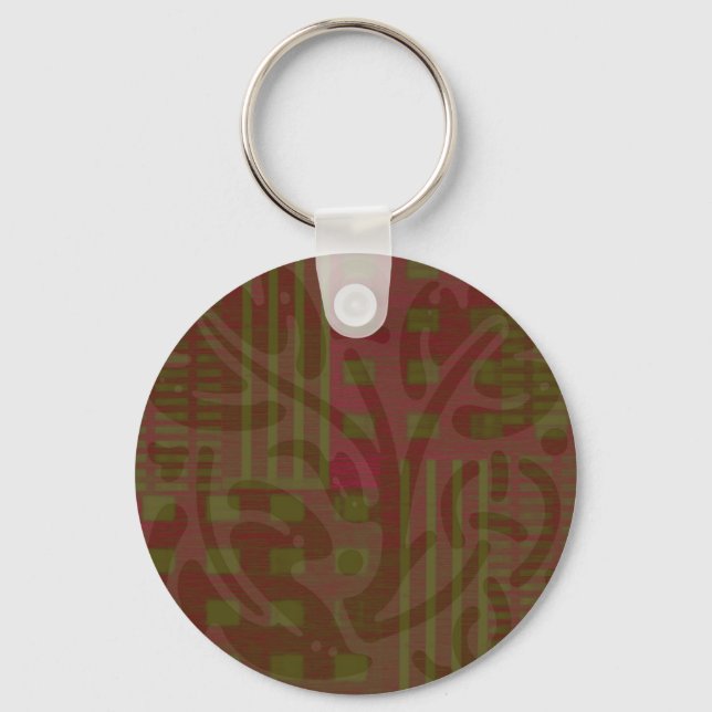 Porte-clés bois d'olive de canneberge Inspiration celtique (Recto)